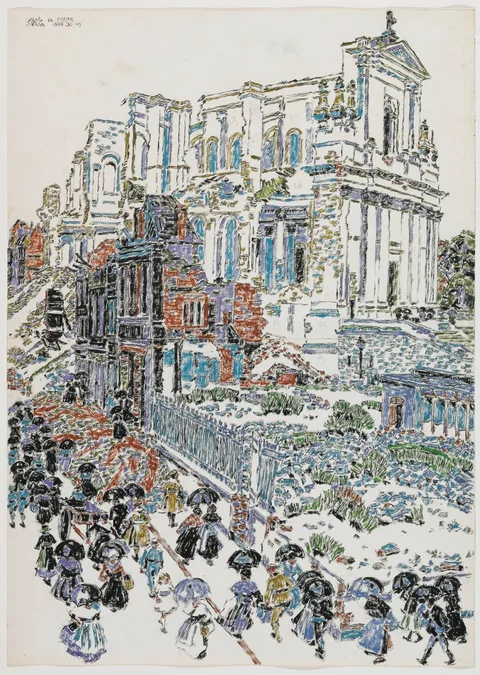 David Brown Milne, The Cathedral, Arras