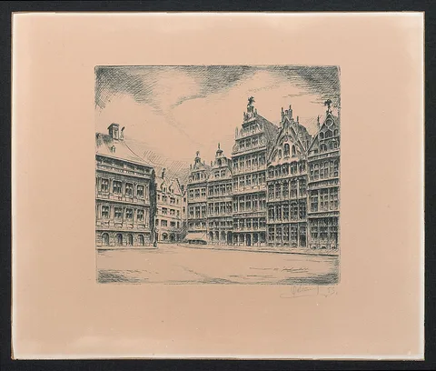 Paul Delvaux, Gildehuizen op de Grote Markt