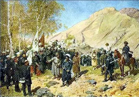 Franz Roubaud, Taking aul Gunib and capturing Shamil on August 25, 1859
