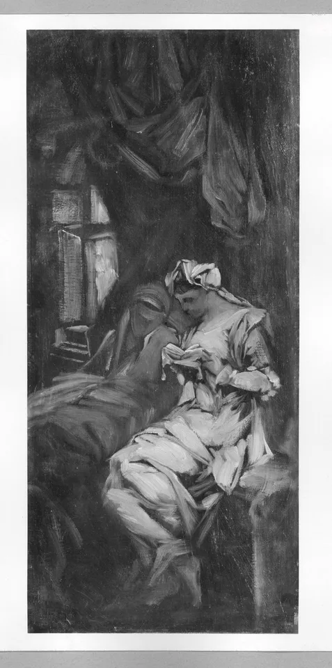Hans Makart, Female figure reading