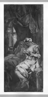 Hans Makart, Female figure reading