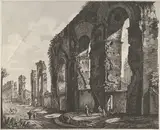 Luigi Rossini, View of Nero's aqueduct, Rome