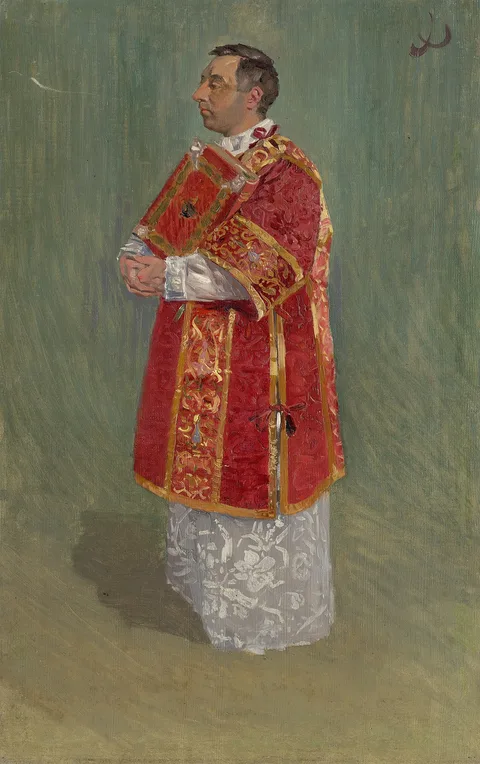 Joža Uprka, Figure of Clergyman