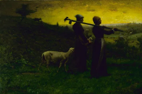 Elliott Daingerfield, Bringing Home the New Born Lamb