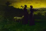 Elliott Daingerfield, Bringing Home the New Born Lamb