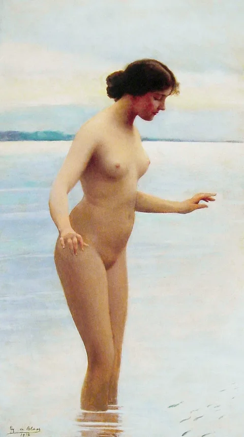 Eugen von Blaas, In the Water