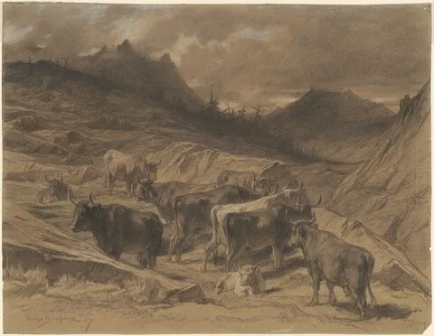 Rosa Bonheur, Cattle in the Auvergne
