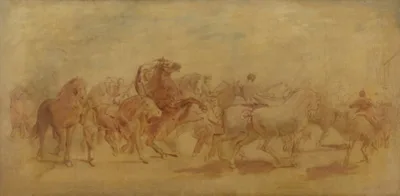 Rosa Bonheur, Study for The Horse Fair