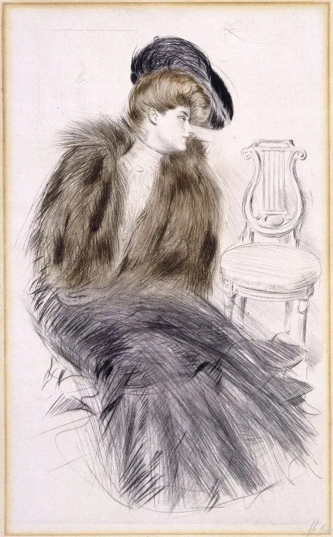 Paul César Helleu, Woman Seated