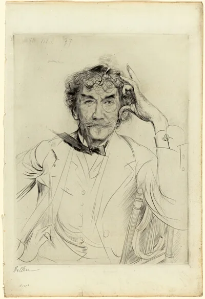 Paul César Helleu, Portrait of James McNeill Whistler