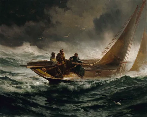Edward Moran, Riding out a Gale