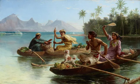 Nicholas Chevalier, Race to the market, Tahiti