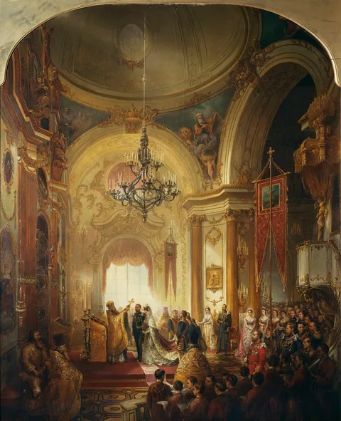 Nicholas Chevalier, The Marriage of Prince Alfred, Duke of Edinburgh, 23 January 1874