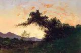 Jules Tavernier, Marin Sunset in Back of Petaluma