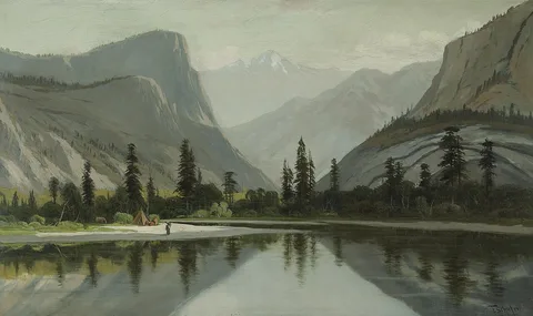 Frederick Ferdinand Schafer, Morning on Mirror Lake, Yosemite Valley