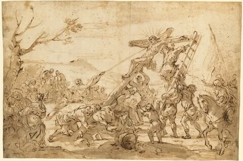 Luca Giordano, The Raising of the Cross