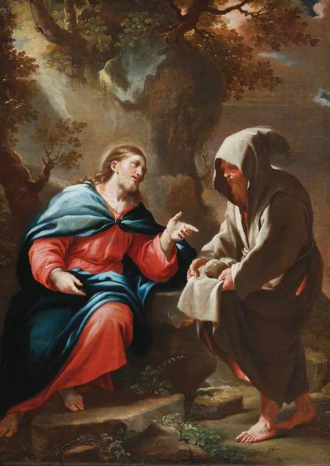 Luca Giordano, The Devil tempting Christ to turn Stones into Bread