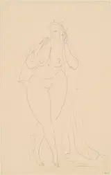 Gaston Lachaise, Nude with Robe