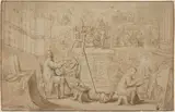 Frans Francken the Younger, An Artist's Studio [recto]