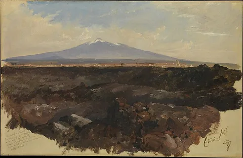 Edward Lear, Catania and Mount Etna