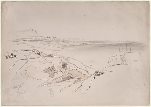 Edward Lear, View of Sciacca, Sicily