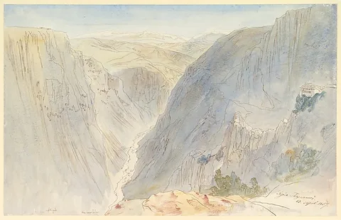 Edward Lear, Agia Paraskevi, Epirus, Greece