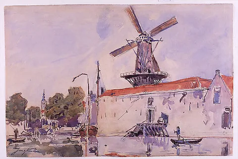Johan Jongkind, View of Rotterdam