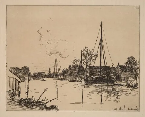 Johan Jongkind, The Canal (Le Canal)