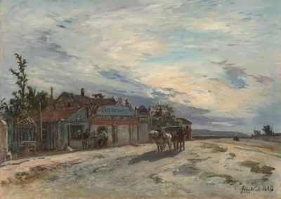 Johan Jongkind, A Roadside Tavern