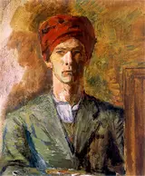 Zygmunt Waliszewski, Self-portrait in a turban