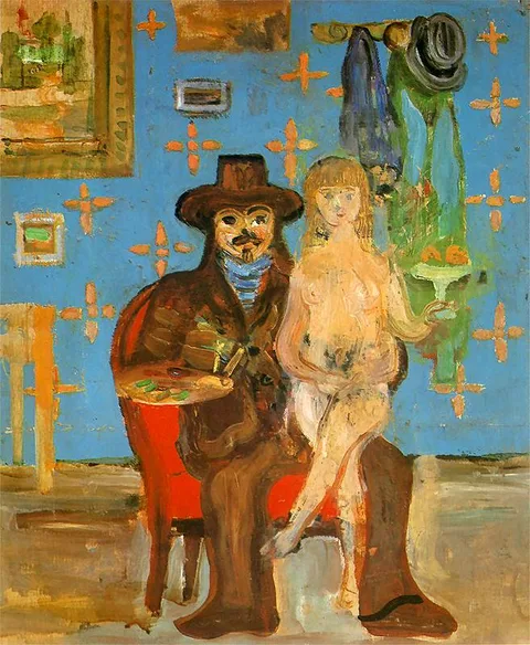 Zygmunt Waliszewski, Artist with a model