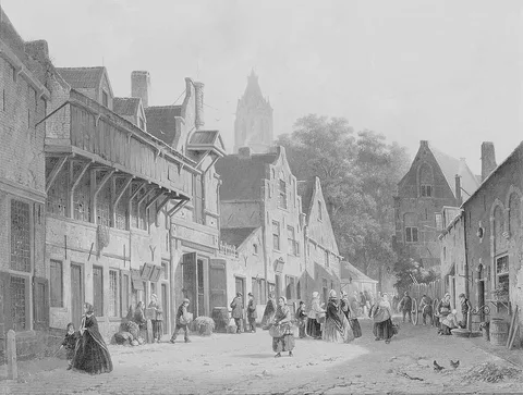 Adrianus Eversen, Street in Amersfoort, Holland