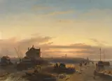 Charles Leickert, Winter op het IJ voor Amsterdam