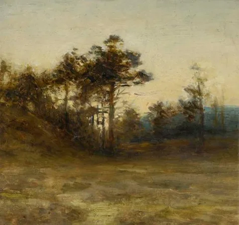 Joseph Farquharson, Scots Pines, Sunset