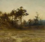 Joseph Farquharson, Scots Pines, Sunset