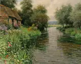 Louis Aston Knight, Quiet Corner, a Cottage Near Dieppe