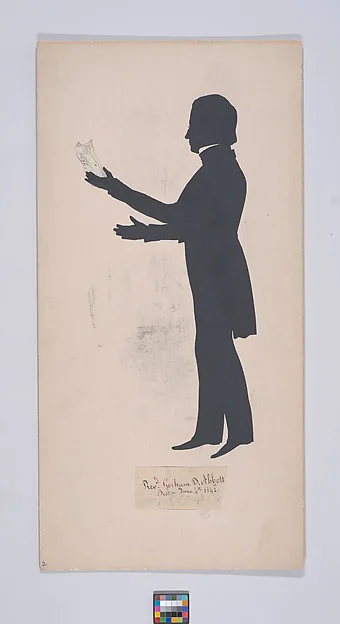 Auguste Edouart, Reverend Gorham D. Abbott