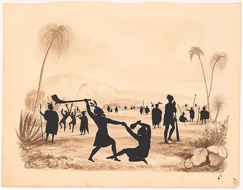 Auguste Edouart, South Sea Islanders