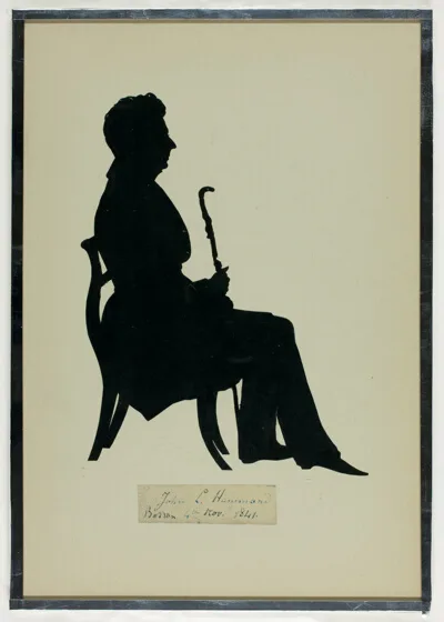Auguste Edouart, John L. Hammond Seated