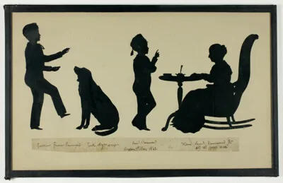 Auguste Edouart, Silhouette of Hammond Family