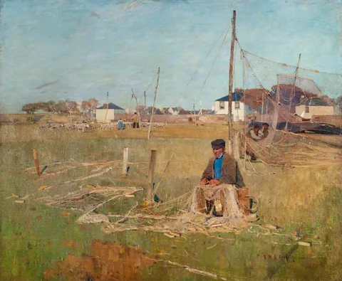 Robert McGowan Coventry, Repairing Salmon Nets, Anstruther previously called "Mending the Nets"