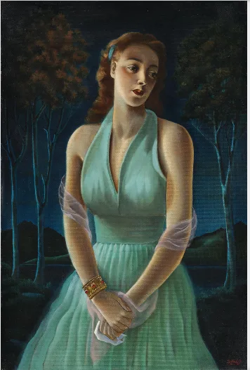 Cecil Ffrench Salkeld, Portrait of Miss Ffrench Mullen