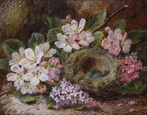 Oliver Clare, Apple Blossom and a Bird's Nest