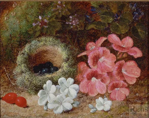 Oliver Clare, Flowers and a Bird's Nest