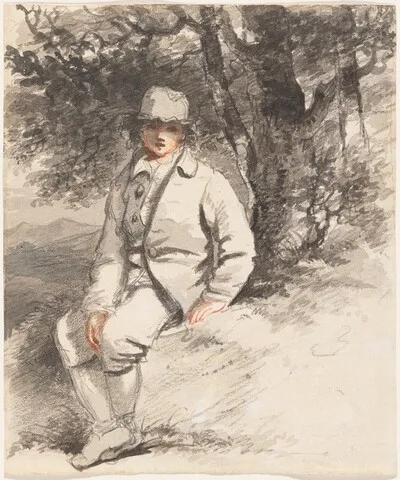 John Hoppner, A Young Boy Seated Beneath a Tree