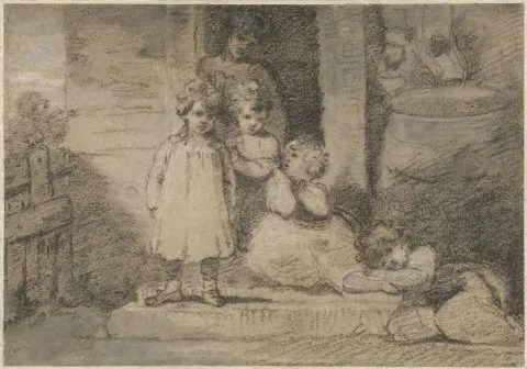 John Hoppner, Vier kinderen en een ouder meisje