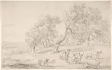 Nicolaes Pieterszoon Berchem, Cattle and Figures in a Landscape