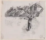 Charles Jacque, Woman Carrying Sheaf