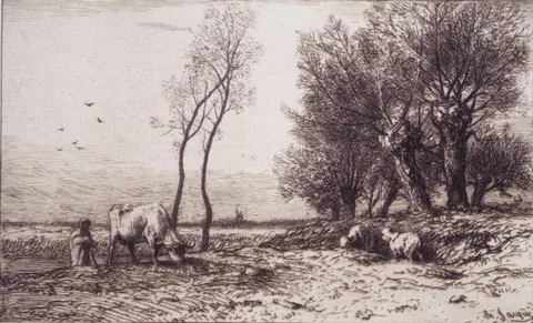 Charles Jacque, Winter