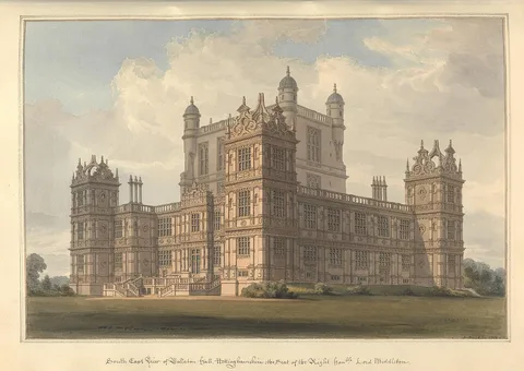 George Stubbs, South East view of Wollaton hall, Nottinghamshire, the Seat of the Right honble. Lord Middleton